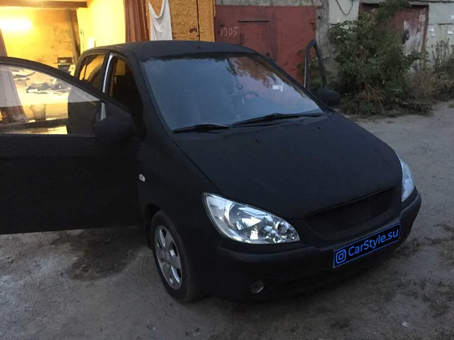 Hyundai Getz — оклейка винилом Almaz
